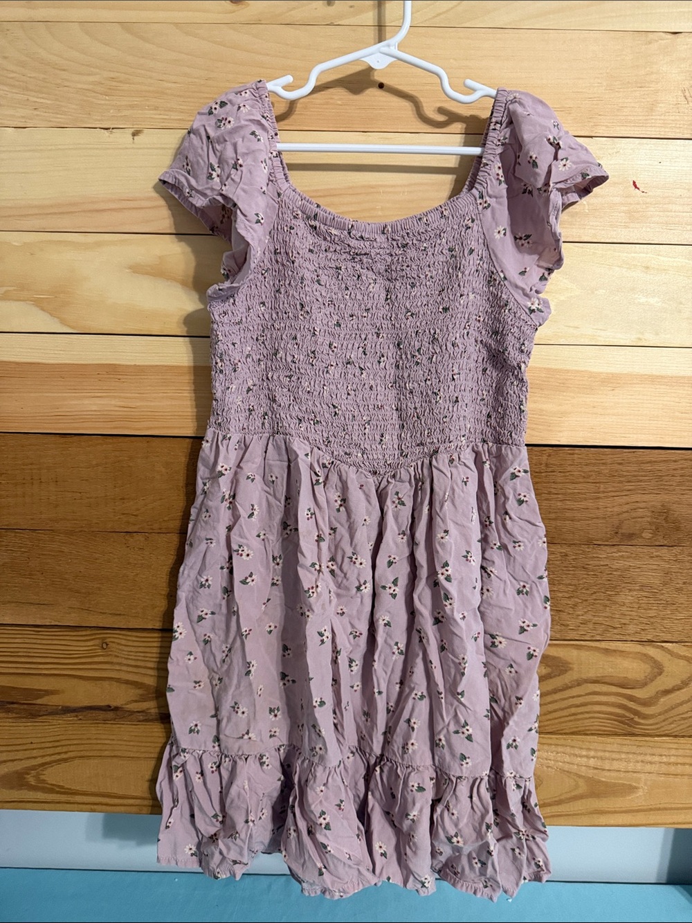 The Children's Place Lilac Floral Smocked Dress